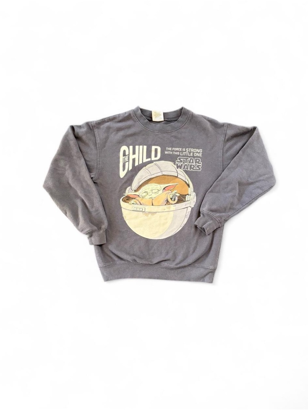 Star Wars The Child Baby Yoda Mandalorian Gray Sweatshirt